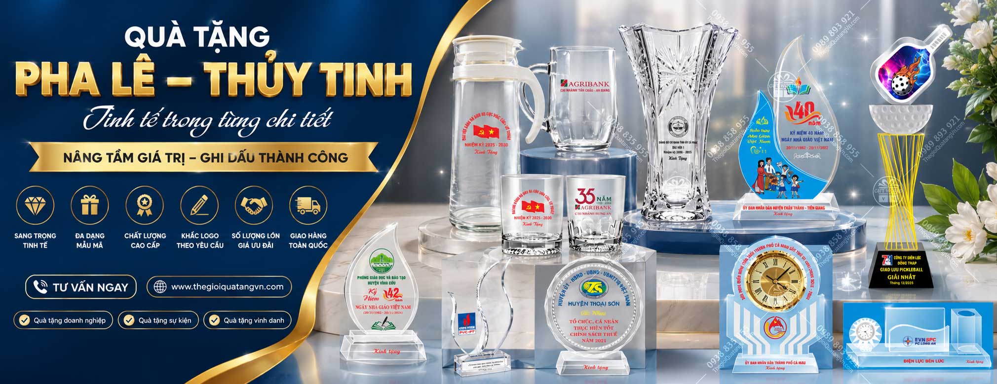 Quà Tặng Thủy Tinh, Pha Lê