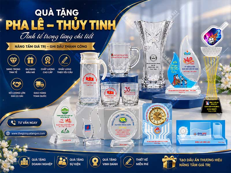 Quà tặng pha lê – thủy tinh
