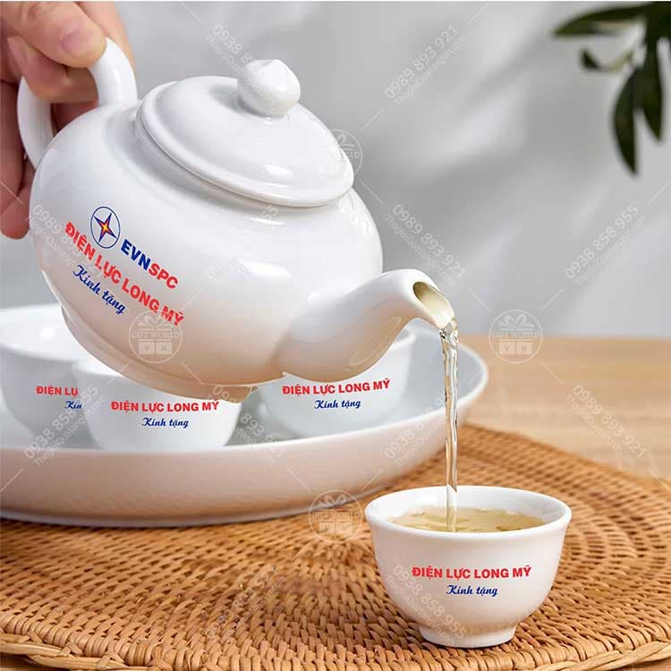 Bộ Trà Trắng 0.35 Lít (Misc Assortment) In Logo